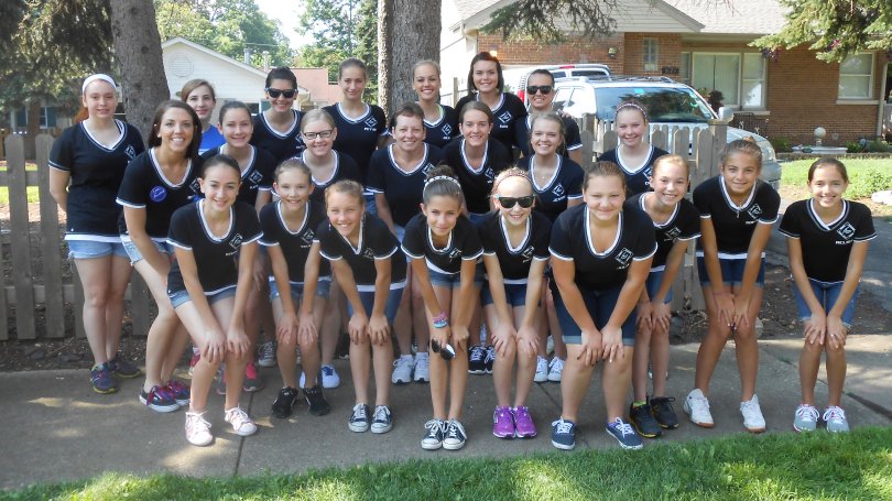 AMA Dance Force walks in the 4th of July parade in Des Plaines.