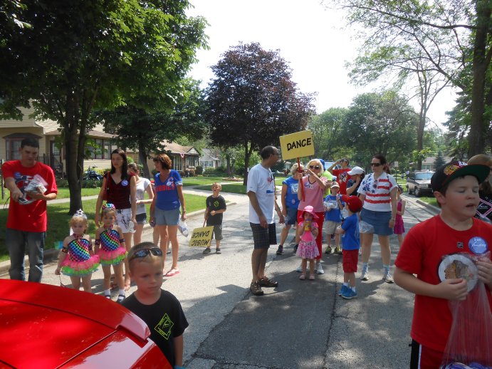 AMA Dance & Music School Walks in Des Plaines 4th of July Parade! AMA