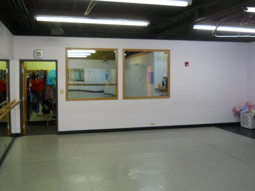 Dance room before redecorating.