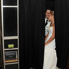 We rent photo booths to weddings and other fun events.