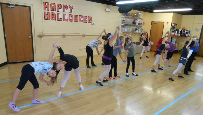 Dancing during Bring-A-Friend Week.