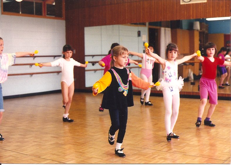 Carolyn Chapp as a child learning tap.