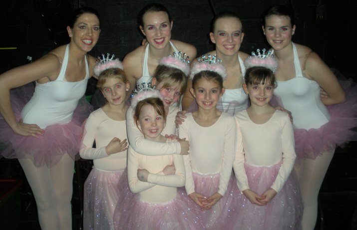 AMA's lovely ballet dancers get ready to perform during their holiday show.
