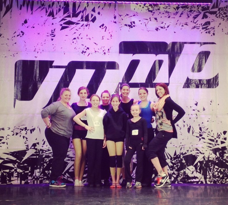 AMA Dance Force members and teachers attend the JUMP convention in 2014.