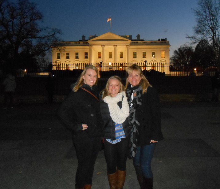 Kendal with her family in Washington.