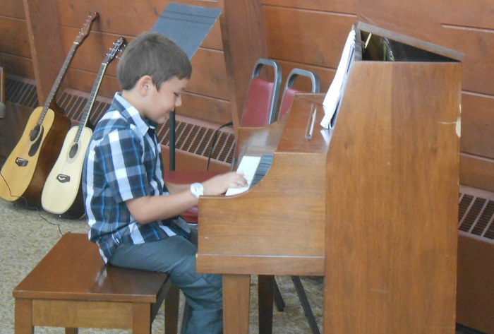 Playing at an AMA Music School recital in Des Plaines, IL