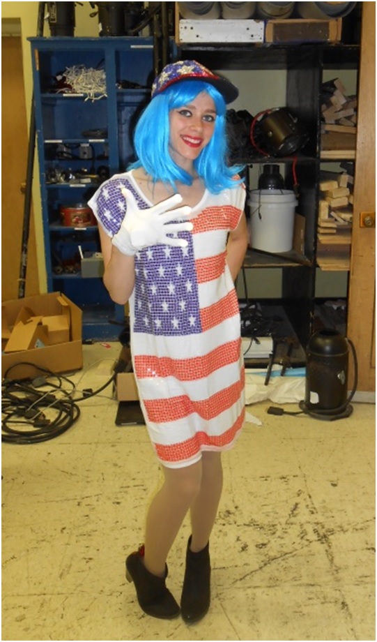 Miss Jen dressed up like Katy Perry for an AMA event