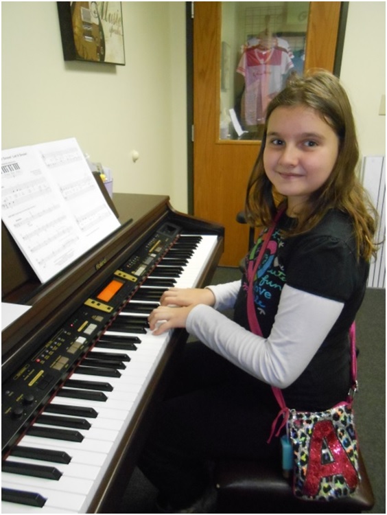 Adrianna is our December 2014 music student of the month!