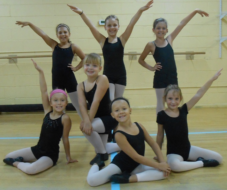 Our younger competition dancers pose